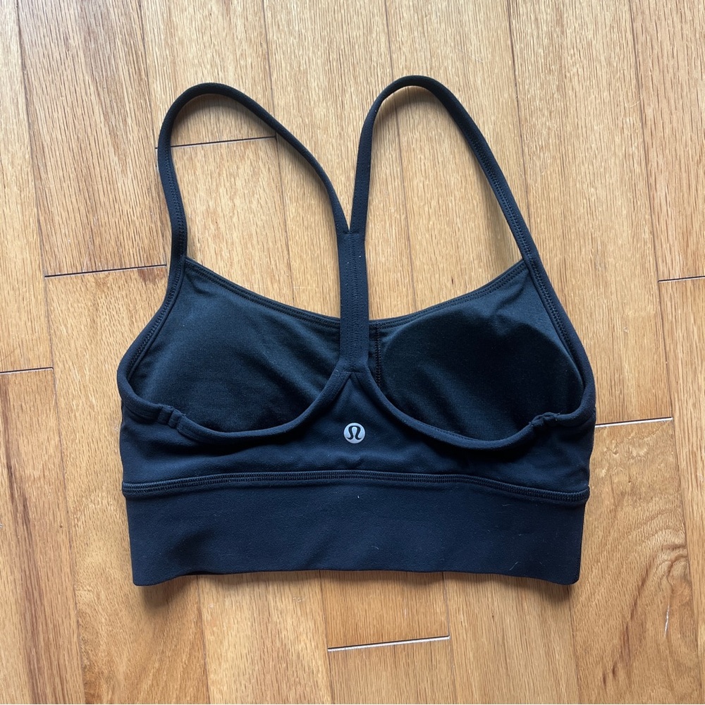 lululemon Flow Y Black Sports Bra size 2